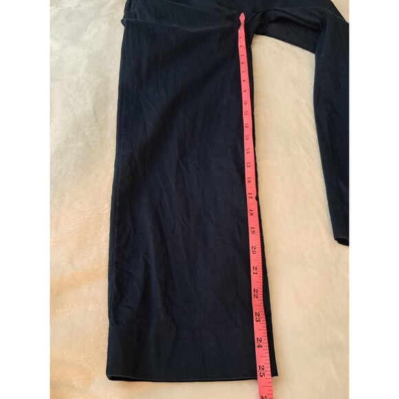 J. Crew City Fit Cropped Pants Navy Blue Cotton Blend Stetch Size 4 - Picture 9 of 10
